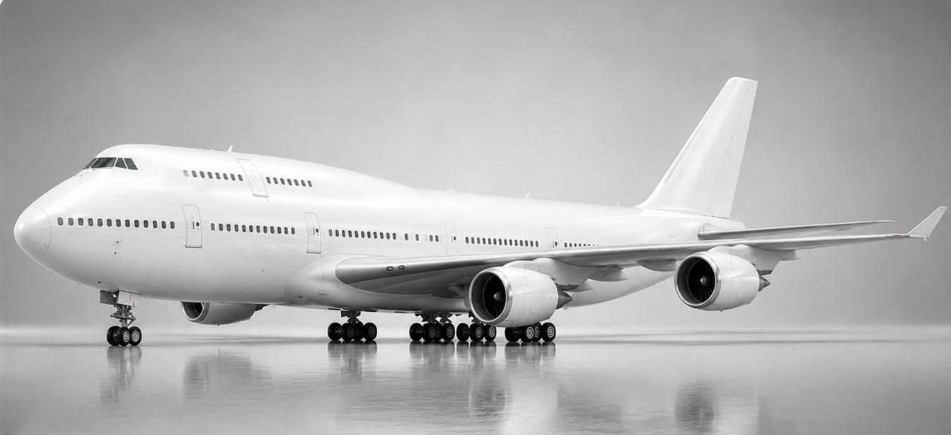 Blank Airbus A320 aircraft