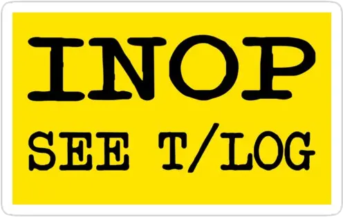 INOP - See T/Log